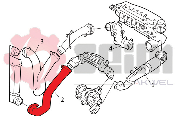 Seim Laadlucht-/turboslang 982123