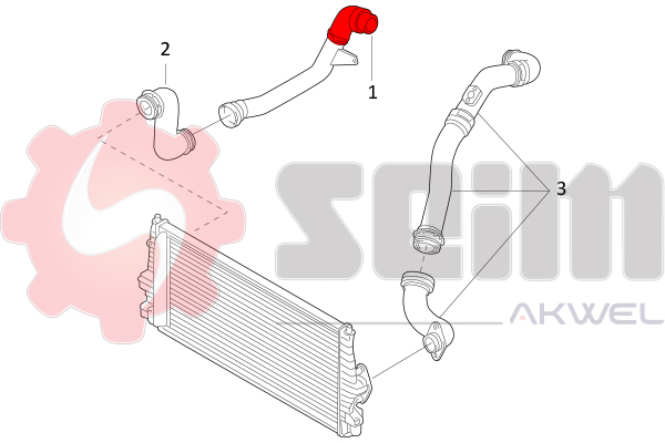 Seim Laadlucht-/turboslang 982140