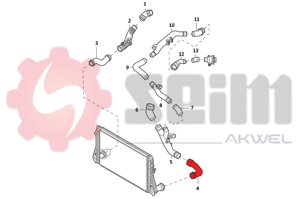 Seim Laadlucht-/turboslang 982141