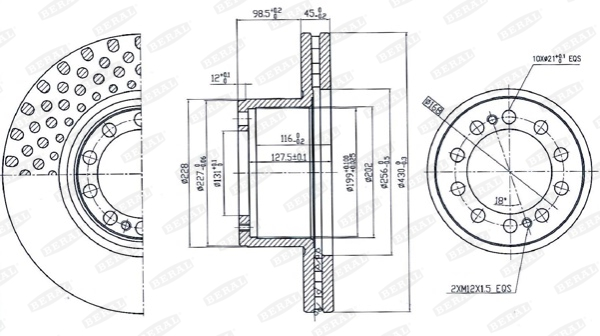 Beral Remschijven BCR323A