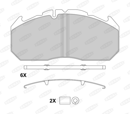 Beral Remblokset BCV29030BK