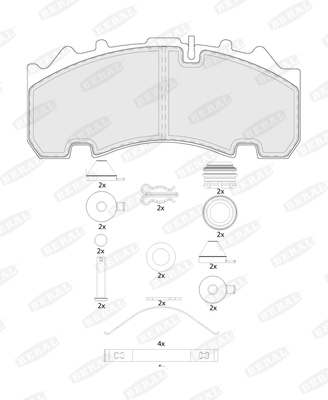 Beral Remblokset BCV29263TK