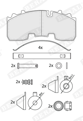 Beral Remblokset BCV29265TK