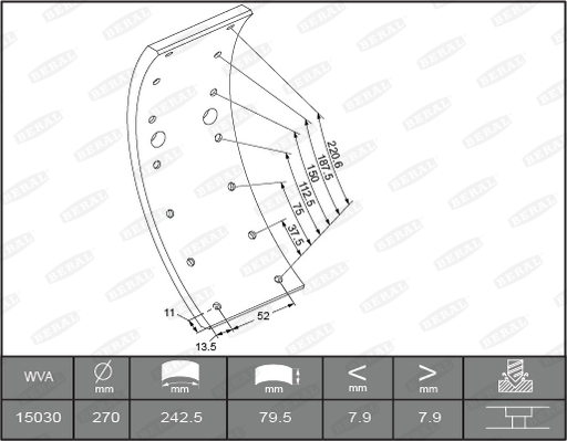 Beral Remtrommel KBL15030.0-1561