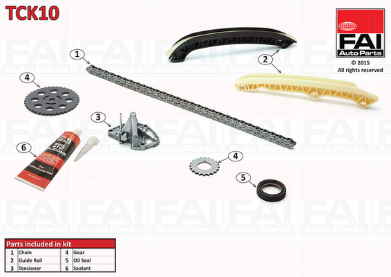 Distributieketting kit Fai Autoparts TCK10