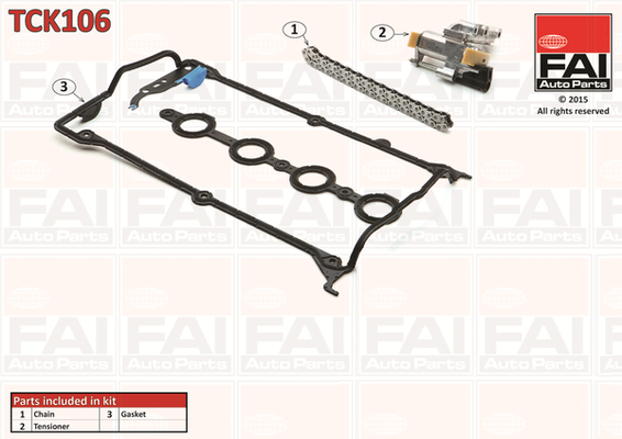 Distributieketting kit Fai Autoparts TCK106