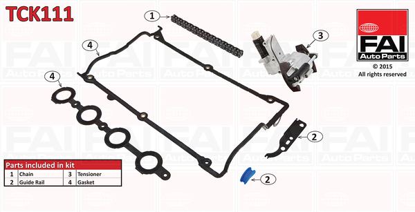 Distributieketting kit Fai Autoparts TCK111