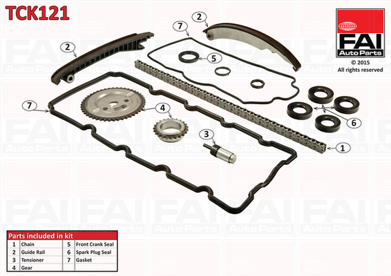 Distributieketting kit Fai Autoparts TCK121