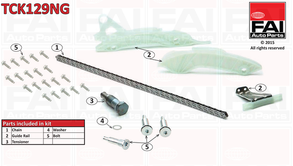 Distributieketting kit Fai Autoparts TCK129NG