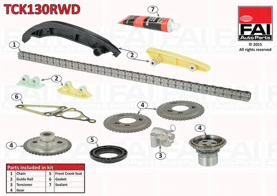 Distributieketting kit Fai Autoparts TCK130RWD