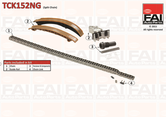 Distributieketting kit Fai Autoparts TCK152NG