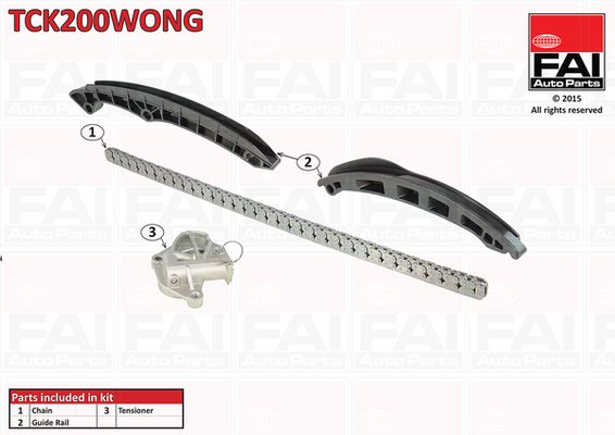 Distributieketting kit Fai Autoparts TCK200WONG