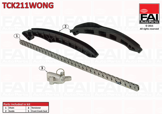 Distributieketting kit Fai Autoparts TCK211WONG