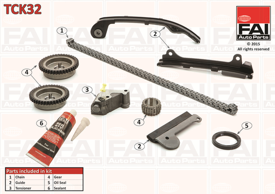 Distributieketting kit Fai Autoparts TCK32