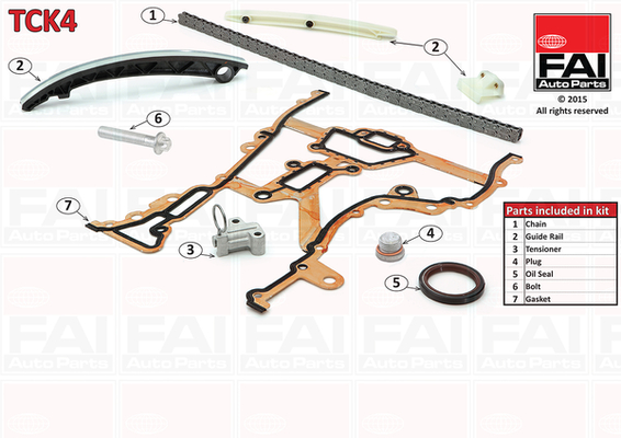 Distributieketting kit Fai Autoparts TCK4