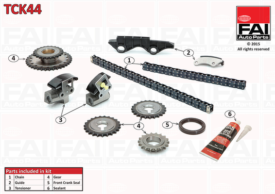 Distributieketting kit Fai Autoparts TCK44