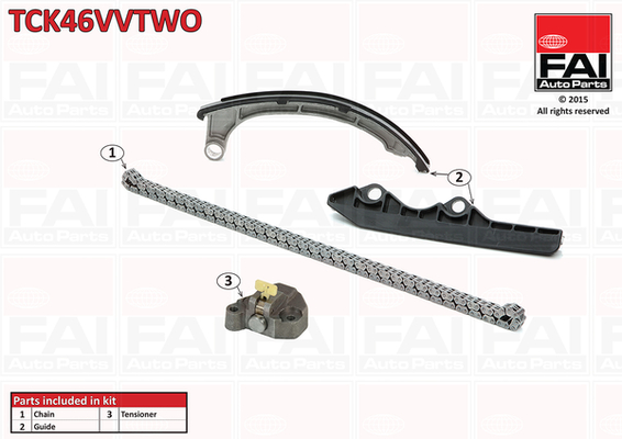 Distributieketting kit Fai Autoparts TCK46VVTWO