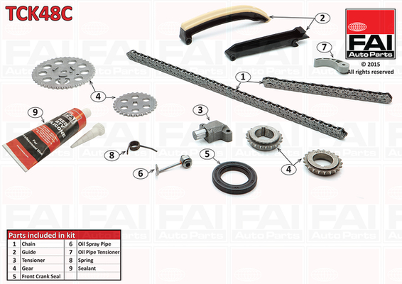 Distributieketting kit Fai Autoparts TCK48C