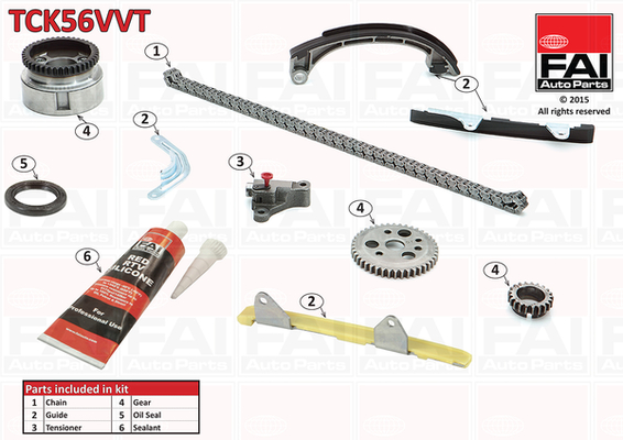 Distributieketting kit Fai Autoparts TCK56VVT