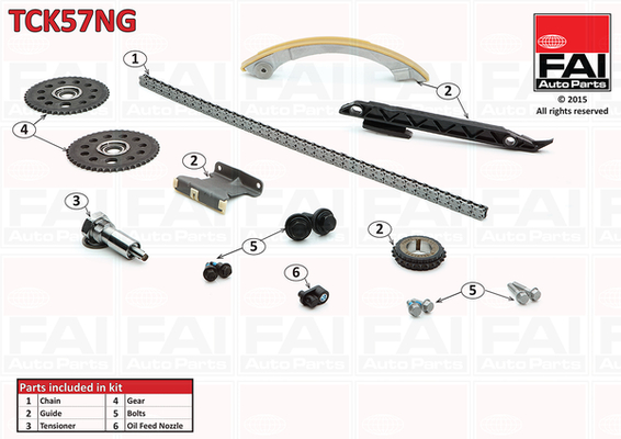 Distributieketting kit Fai Autoparts TCK57NG