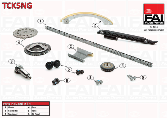 Distributieketting kit Fai Autoparts TCK5NG