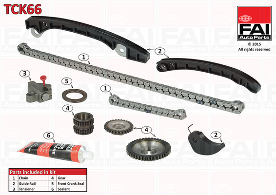 Distributieketting kit Fai Autoparts TCK66