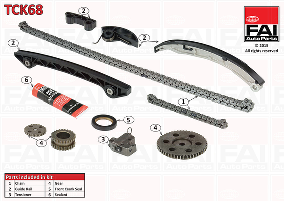 Distributieketting kit Fai Autoparts TCK68