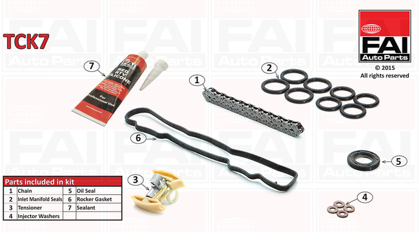 Distributieketting kit Fai Autoparts TCK7