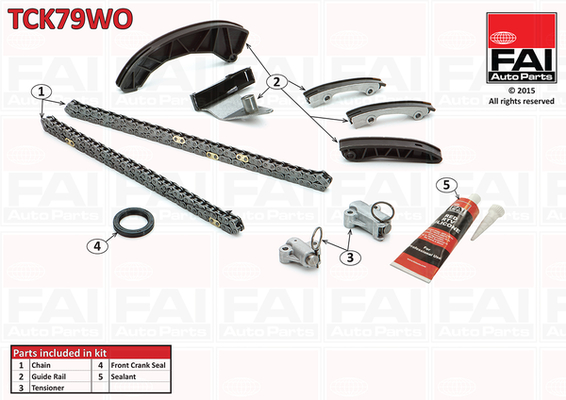 Distributieketting kit Fai Autoparts TCK79WO