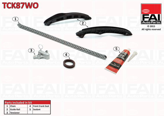 Distributieketting kit Fai Autoparts TCK87WO