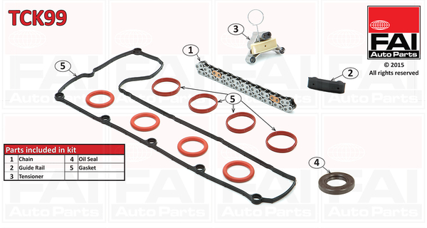 Distributieketting kit Fai Autoparts TCK99