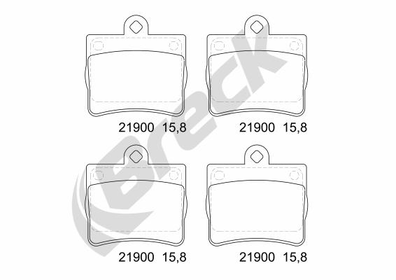 Breck Remblokset 21900 00 702 00