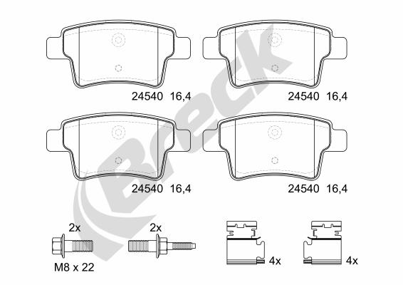 Remblokset Breck 24540 00 704 00