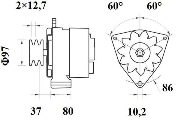 Mahle Original Alternator/Dynamo MG 100