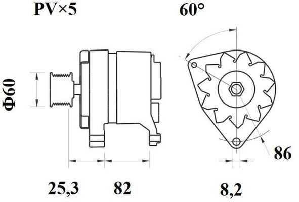 Mahle Original Alternator/Dynamo MG 102