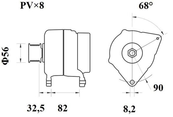 Mahle Original Alternator/Dynamo MG 166