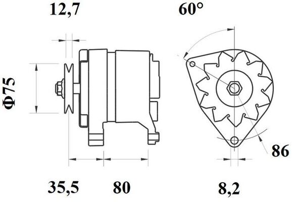 Mahle Original Alternator/Dynamo MG 207
