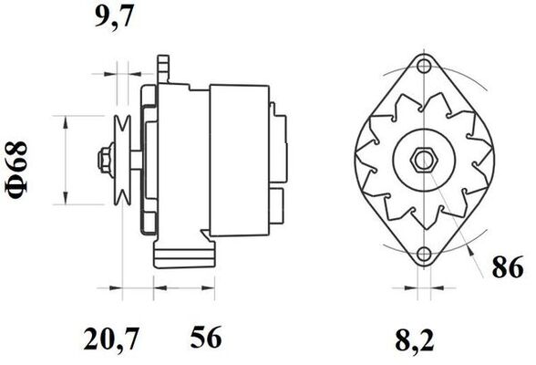 Mahle Original Alternator/Dynamo MG 217