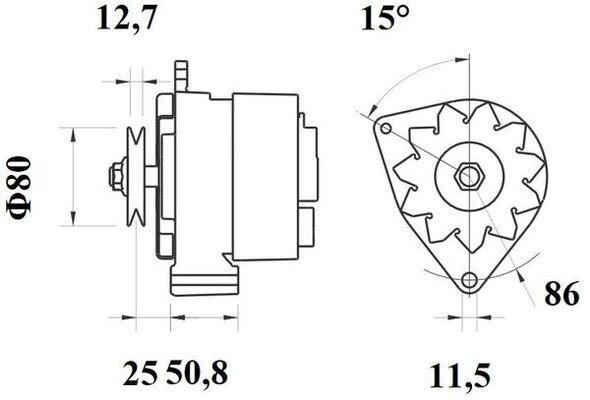 Mahle Original Alternator/Dynamo MG 230