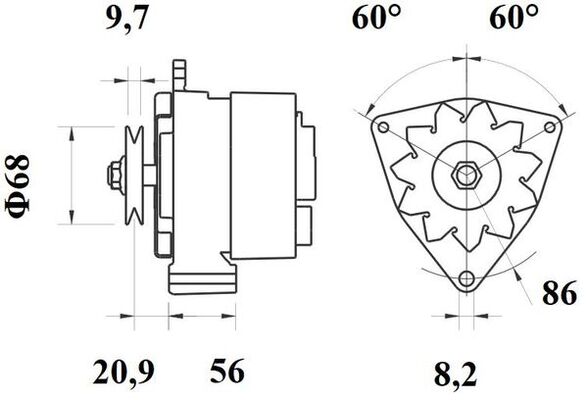 Mahle Original Alternator/Dynamo MG 245