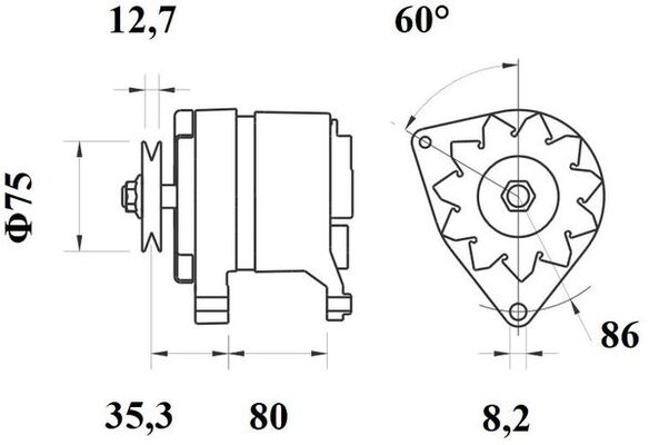 Mahle Original Alternator/Dynamo MG 283