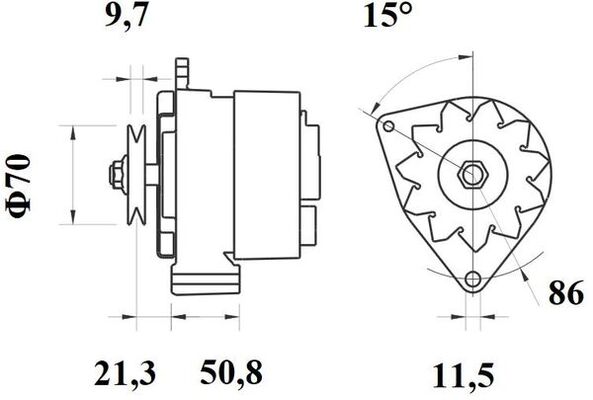 Mahle Original Alternator/Dynamo MG 309