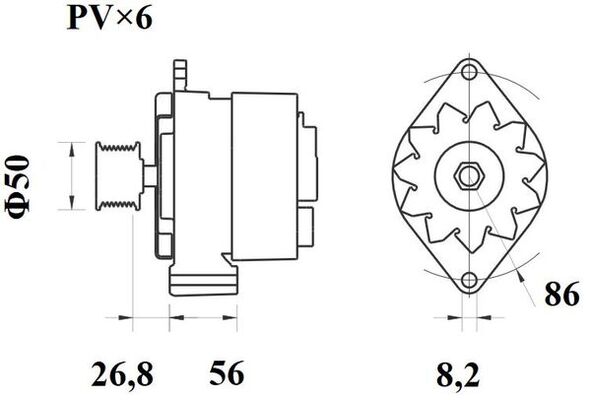 Mahle Original Alternator/Dynamo MG 332
