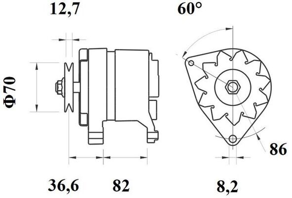 Mahle Original Alternator/Dynamo MG 348