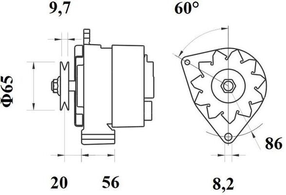 Mahle Original Alternator/Dynamo MG 371