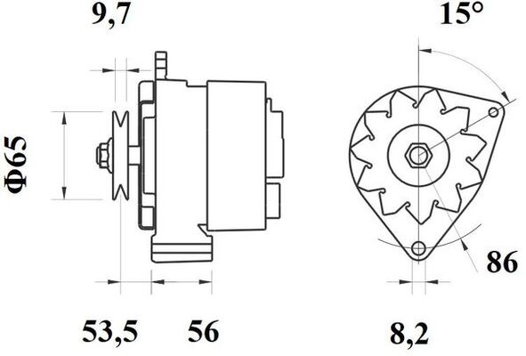 Mahle Original Alternator/Dynamo MG 376