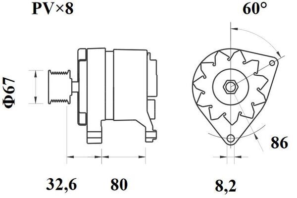 Mahle Original Alternator/Dynamo MG 378