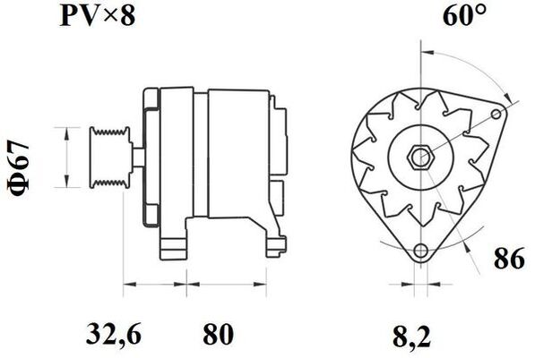 Mahle Original Alternator/Dynamo MG 379