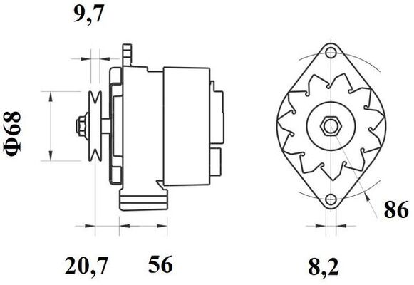 Mahle Original Alternator/Dynamo MG 396