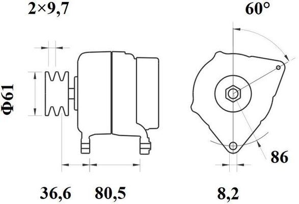 Mahle Original Alternator/Dynamo MG 407